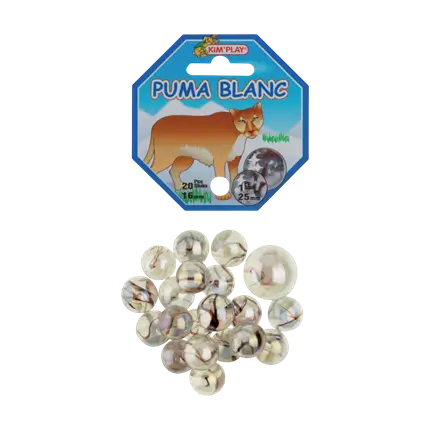 Puma Murmeln 20er Pack Weiß +1 Calot