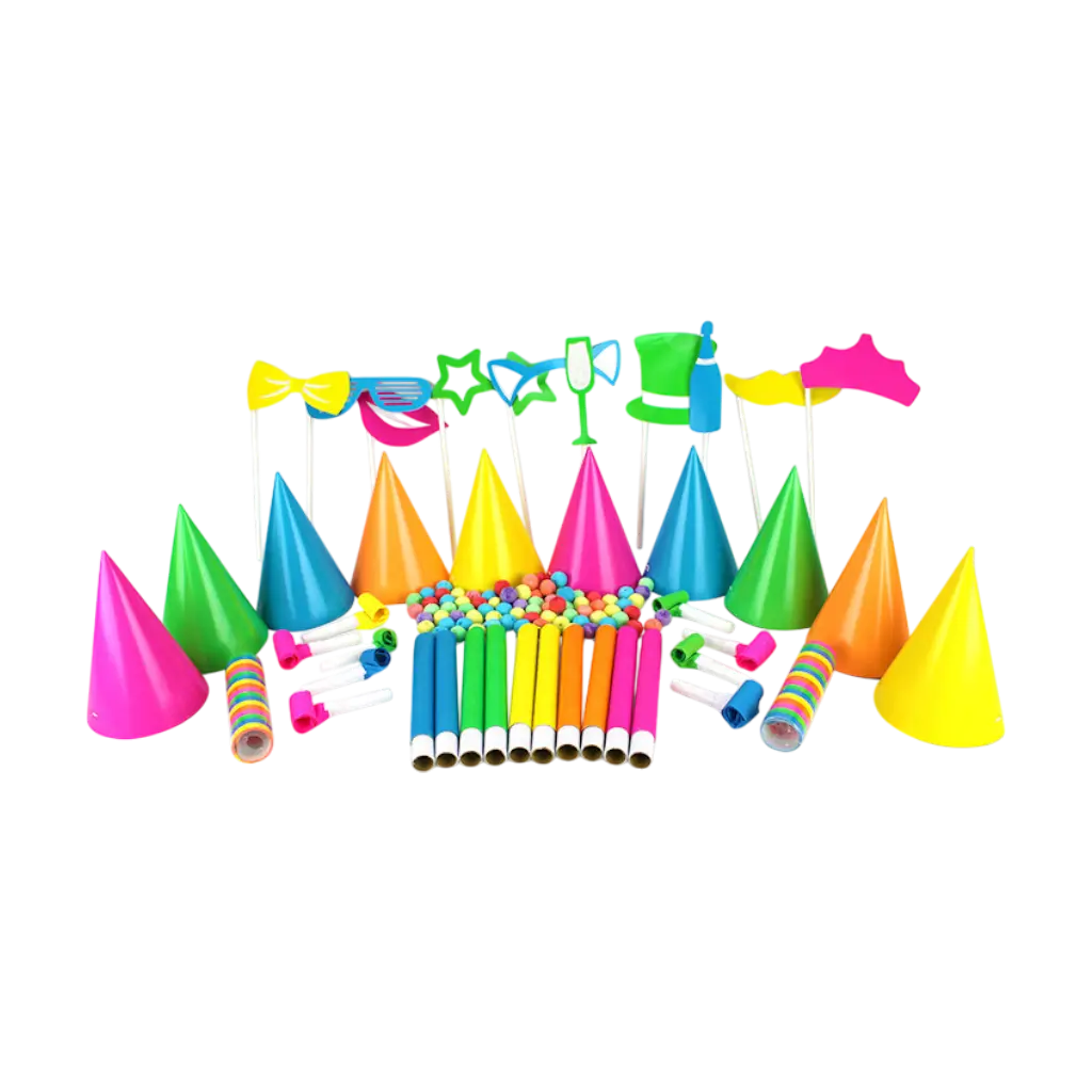 Kotillons Kit Fluo multicolor 10 Personen