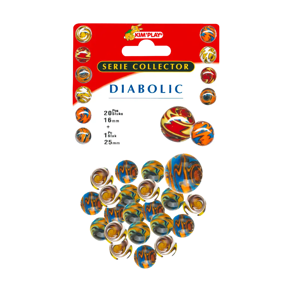 20 Diabolic Murmeln +1 Calot (Sammlerstücke)