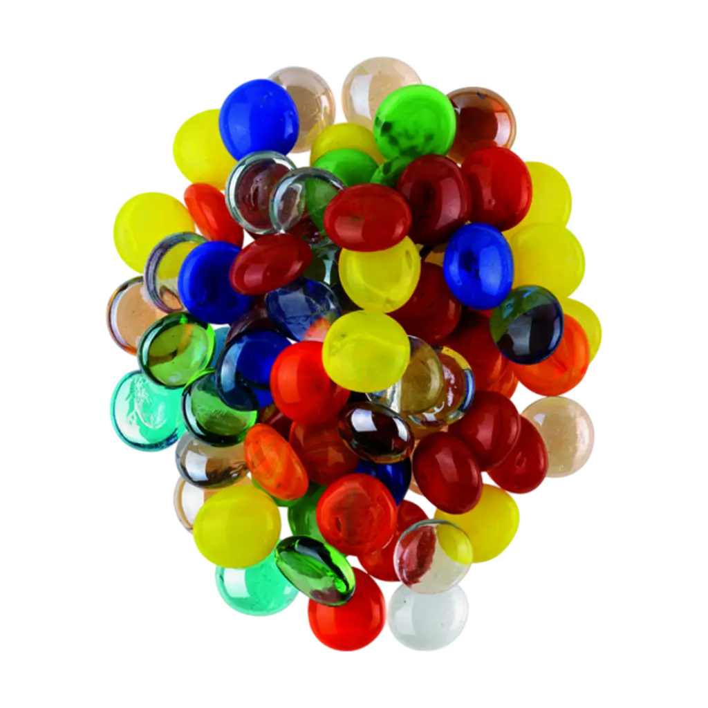Murmeln, flach, sortiert (250gr)