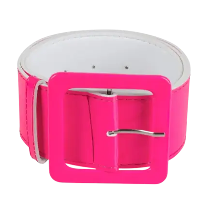 Gürtel Fluo Pink 80er Jahre