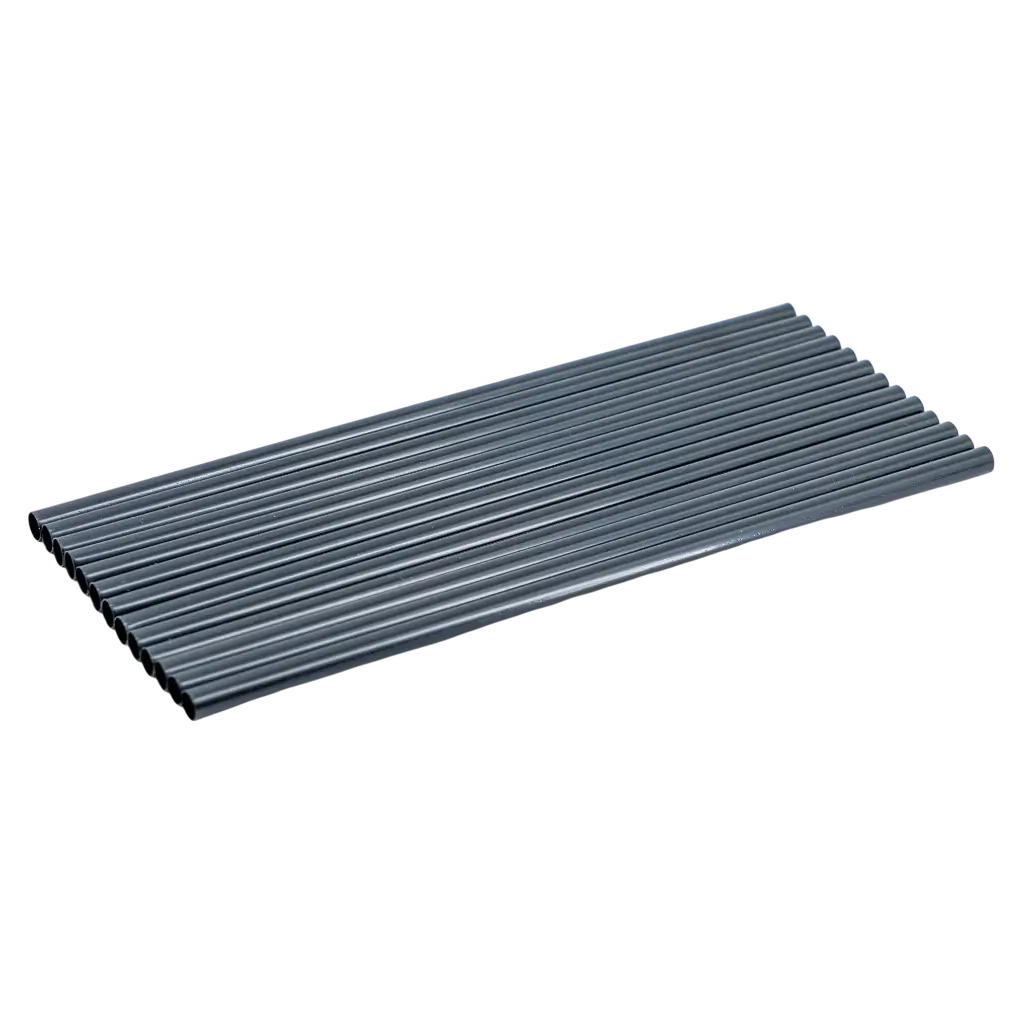 Wiederverwendbarer PP-Strohhalm - Schwarz 20cm/ø6mm (LOT OF 250)