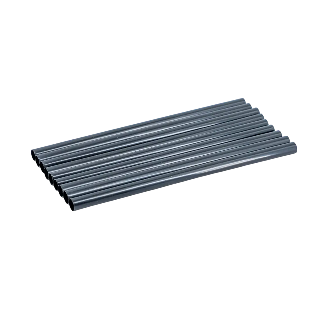 Wiederverwendbarer Caipi-Strohhalm aus PP - Schwarz 15cm/ø8mm (LOT OF 250)