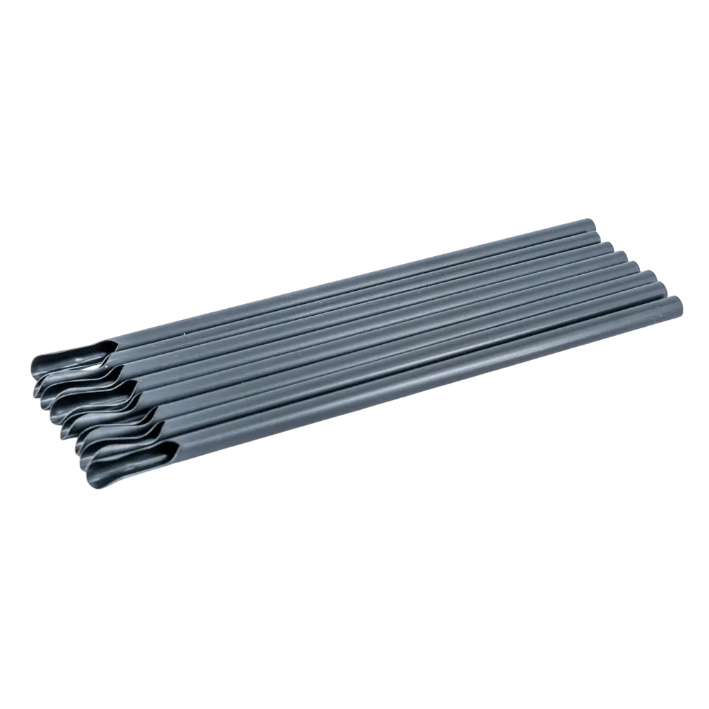 Strohhalm Löffel aus PP Mehrweg - Schwarz 21cm/ø8mm (LOS 100)