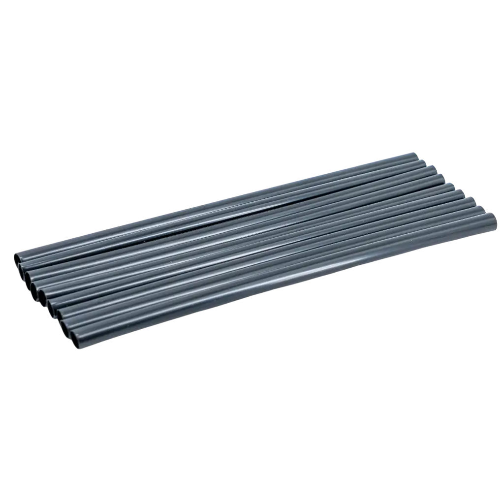 Wiederverwendbarer PP Cocktailstrohhalm - Schwarz 20cm/ø8mm (LOT OF 250)
