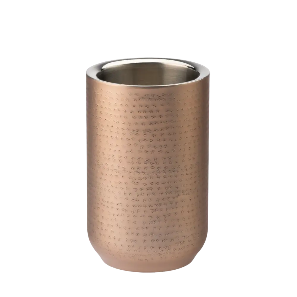 Isothermischer Weinkühler aus kupferfarbenem Edelstahl - 1 Flasche 20 x 12 cm