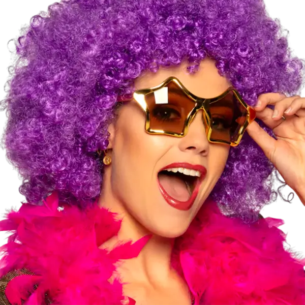 Partybrillen in Sternform, goldfarben – 2er-Set