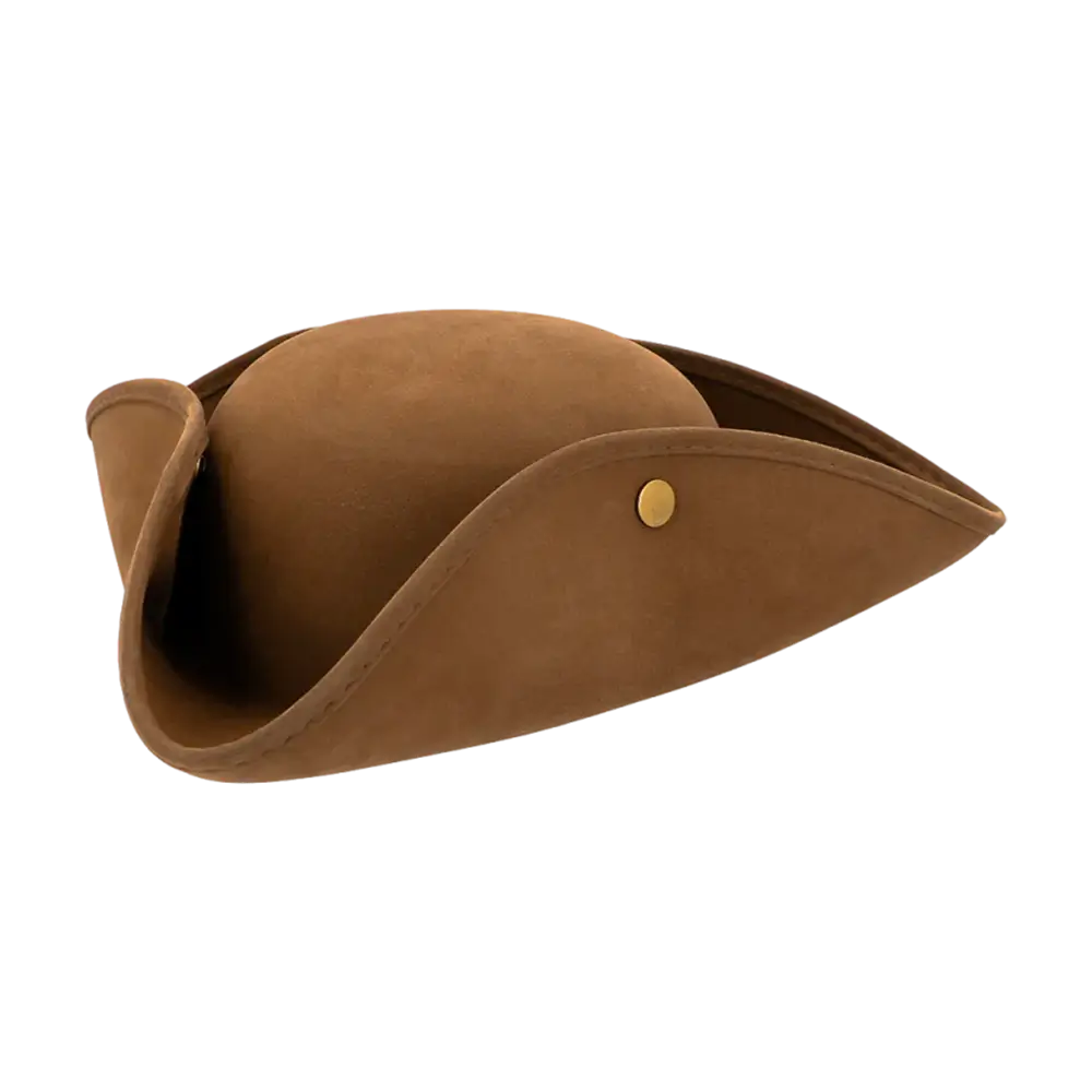 Dreispitz Piratenhut Charles in Lederoptik – 58 cm
