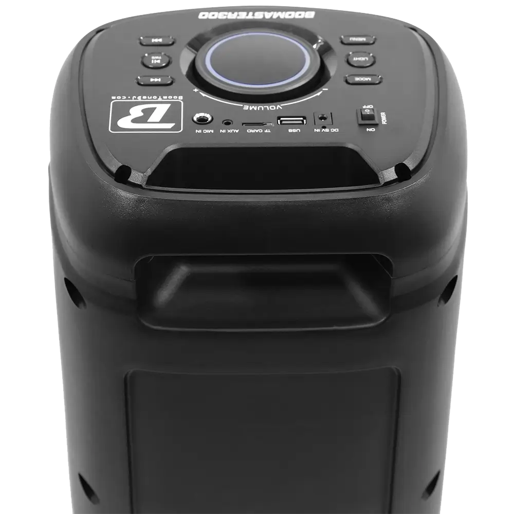 Tragbarer batteriebetriebener Lautsprecher 'BOOMaster 300' - 250W mit Bluetooth, LED