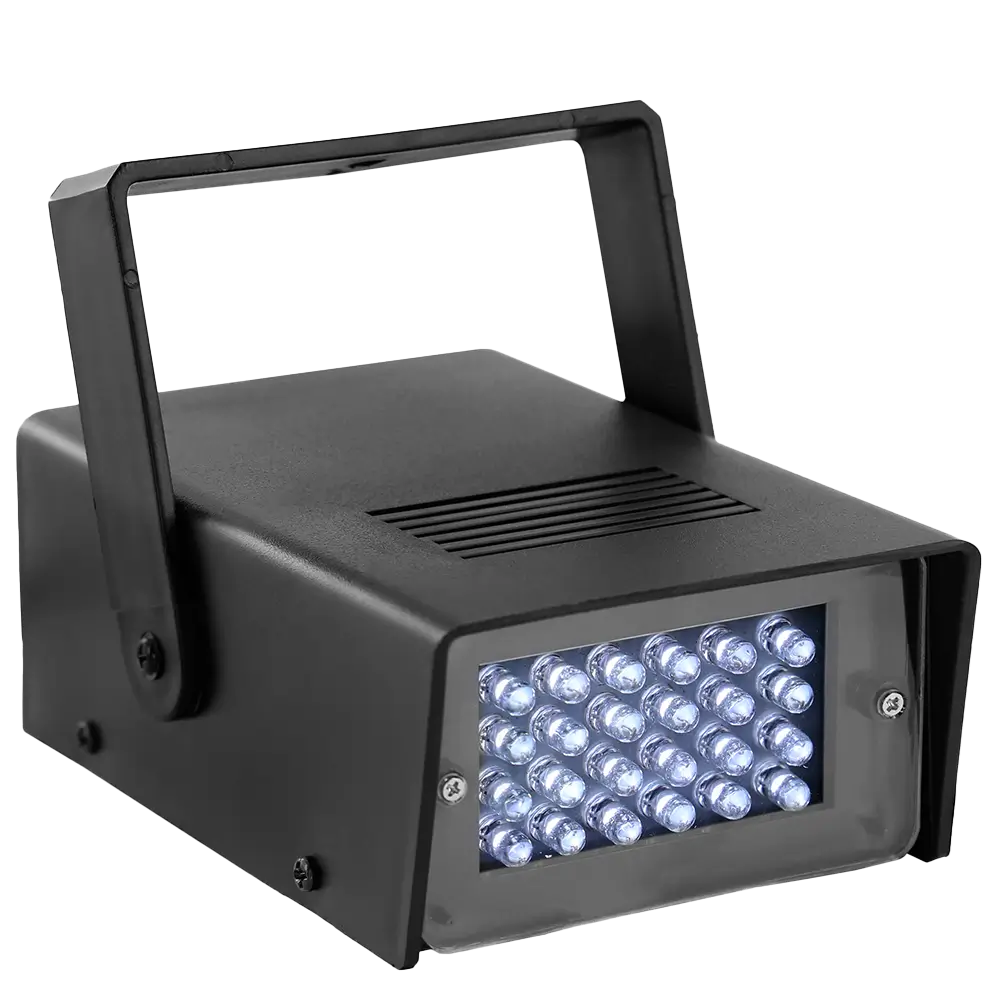LED-Stroboskop "FLASHLED-MINI" - 24 weiße LEDs, einstellbare Geschwindigkeit