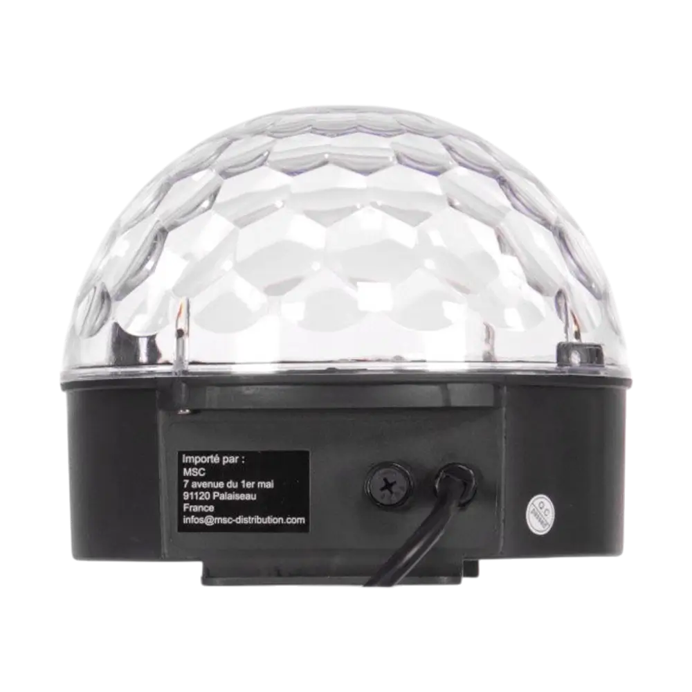 LED-Lichtspiel "Color Ball" - RGB 9W, 82 Linsen, inkl. Fernbedienung