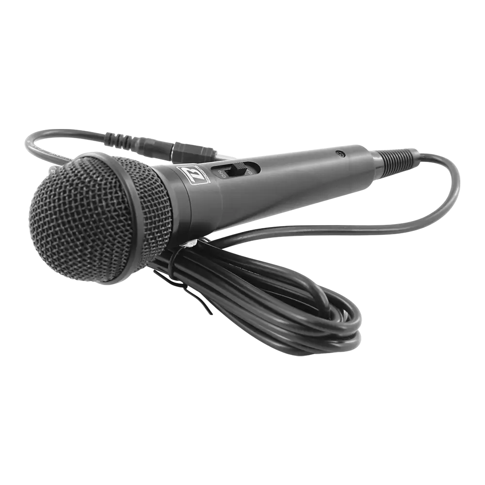 Dynamisches Mikrofon "MIC10" - Niere, 3 m Kabel, Miniklinke + 6,35-mm-Adapter