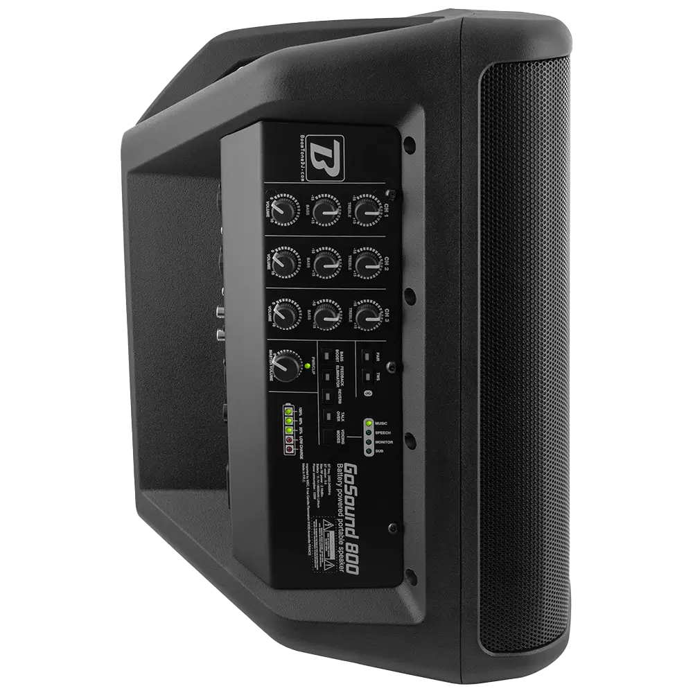 Tragbarer Lautsprecher "GoSound 800" - 100W RMS, Bluetooth 5.0, DSP 4 Modi, 4-Stunden-Akku