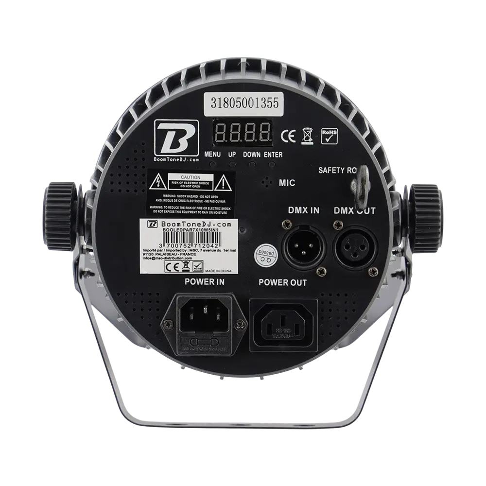 7x10W 5in1 LED-PAR-Scheinwerfer - 7 RGBWA-LEDs, DMX, Auto- und Musikmodus und Fernbedienung