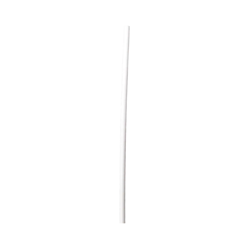Weißer recycelbarer PP-Strohhalm 20cm ø 6mm - Lebensmittelzertifiziert und wiederverwendbar (Packung zu 250)
