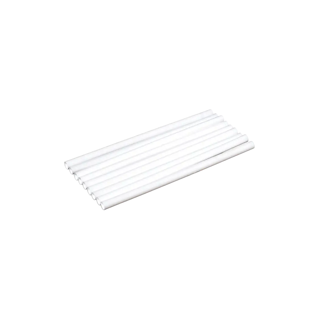 Cocktailstrohhalm "Small" aus weißem, recycelbarem PP 15cm ø 8mm - lebensmittelzertifiziert und wiederverwendbar (Packung zu 250)