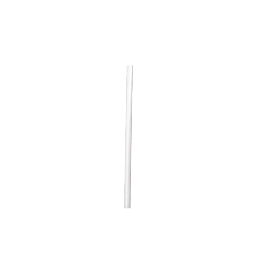 Cocktailstrohhalm "Small" aus weißem, recycelbarem PP 15cm ø 8mm - lebensmittelzertifiziert und wiederverwendbar (Packung zu 250)