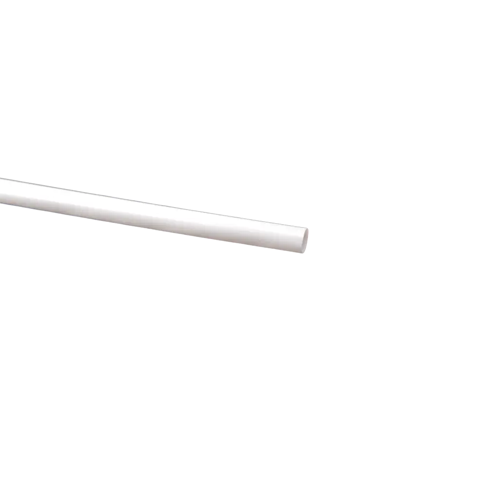 Cocktailstrohhalm aus weißem, recycelbarem PP 20cm ø 8mm - lebensmittelecht und wiederverwendbar (Packung zu 250)