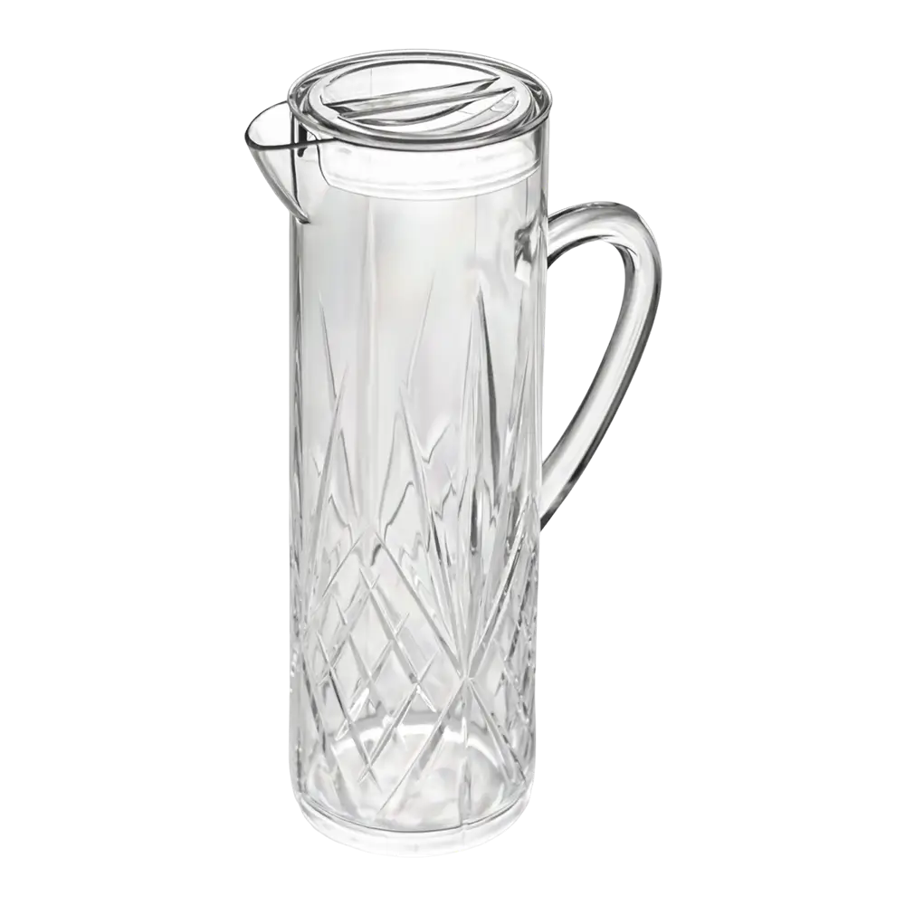Unzerbrechliche Karaffe "Firenze" mit Deckel - 1,5 L aus transparentem SAN