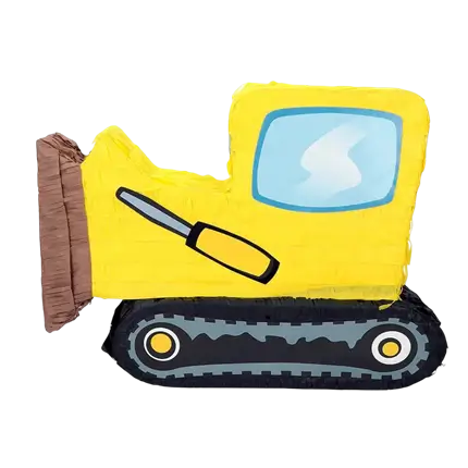 Piñata Bulldozer gelb- Zum Schlagen - 45 cm