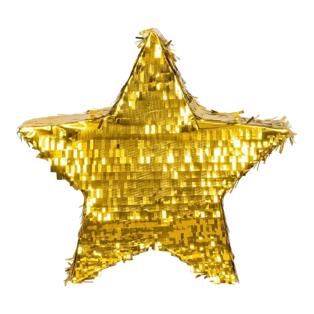 Piñata Goldener Stern - Zum Schlagen - 44 cm