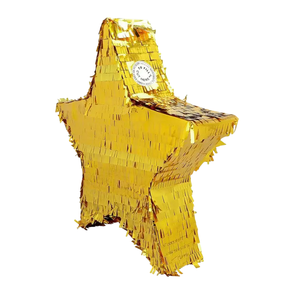Piñata Goldener Stern - Zum Schlagen - 44 cm