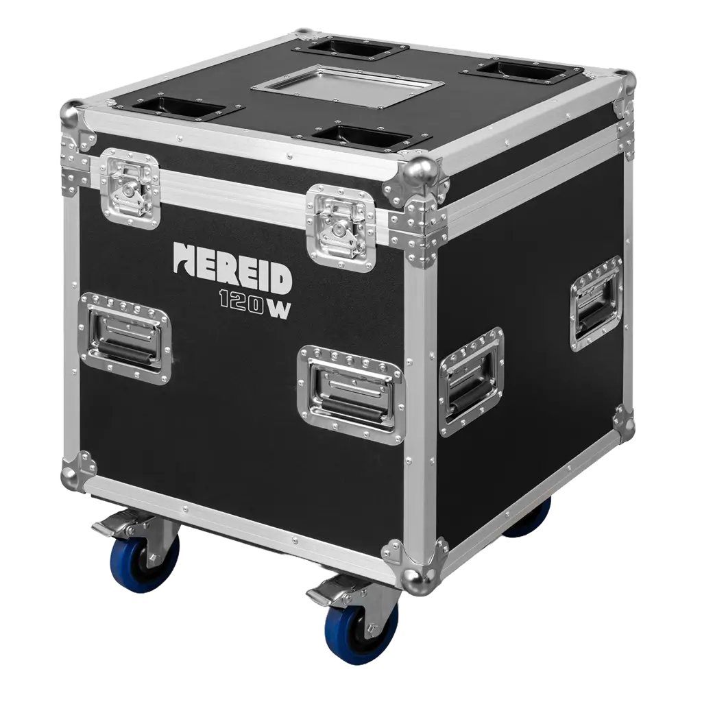 Set aus 2 Beam-Lyriden "NEREID120W" - wasserdicht IP65 mit Flightcase