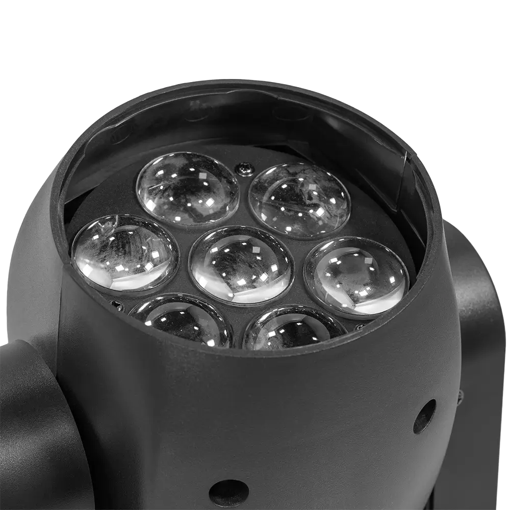 Professionelle LED Wash Leier, "IZY 715 Zoom" - Stroboskop & DMX - Mac Mah