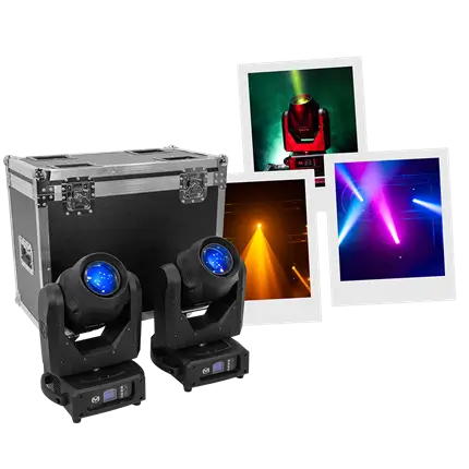 Pack 2 Hybrid-Lyriden Aurora 150 BSW beam + spot + wash mit flight case - Mac Mah