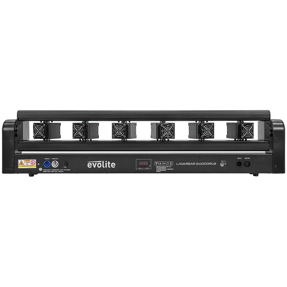 Laser Bar pro "Laser Bar 6X1000RGB" 6×1000 mW RGB motorisiert - Evolite
