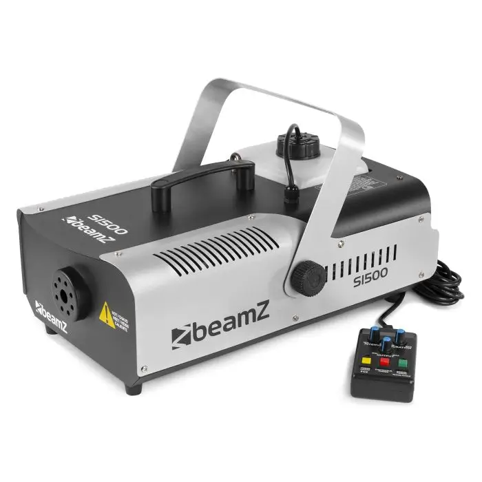 BEAMZ S1500 Nebelmaschine mit DMX - 1500W + Kabelfernbedienung mit Timer