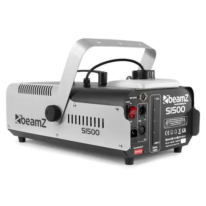 BEAMZ S1500 Nebelmaschine mit DMX - 1500W + Kabelfernbedienung mit Timer