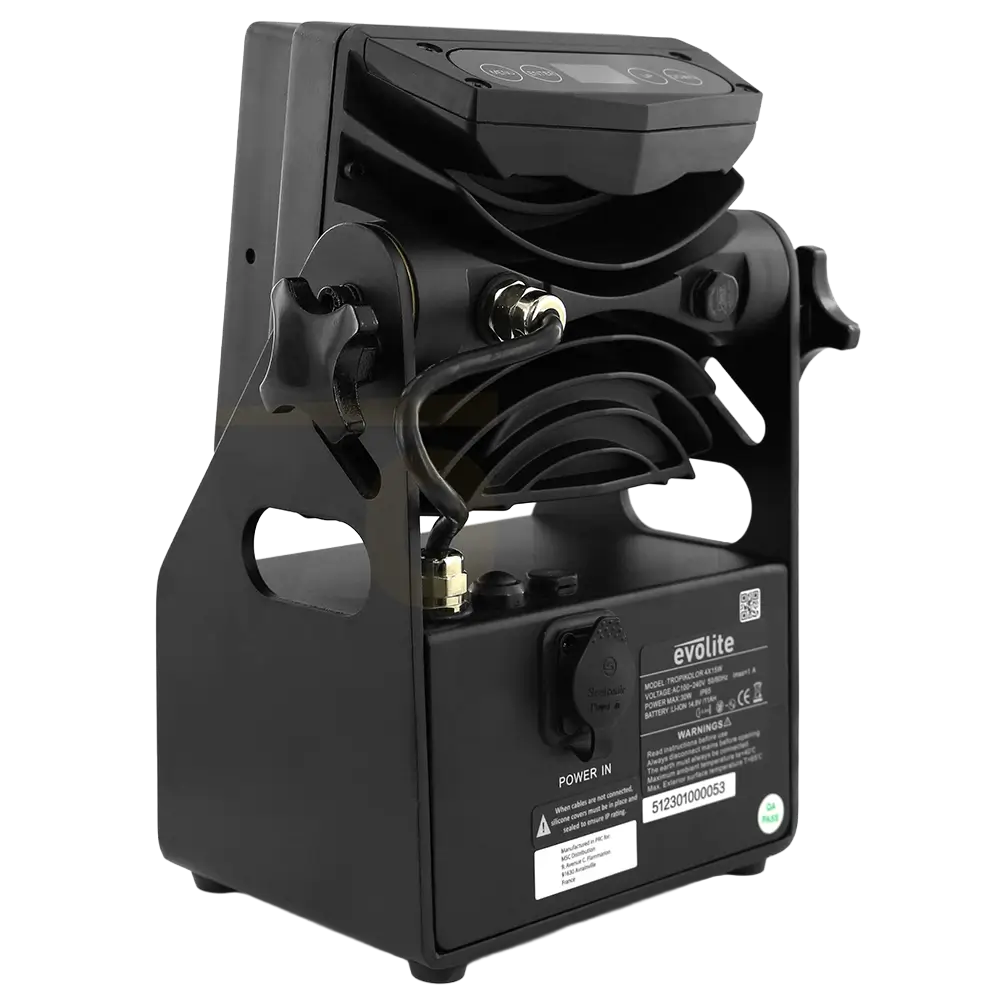 PAR LED-Scheinwerfer Evolite Tropikolor 4x15W FC - auf Batterie IP65 (x6)