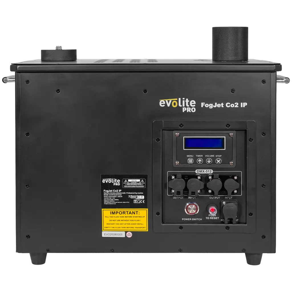 CO2-Nebelmaschine für draußen - Pro Fogjet CO2 IP Evolite - Starker Jet & DMX (IP54)