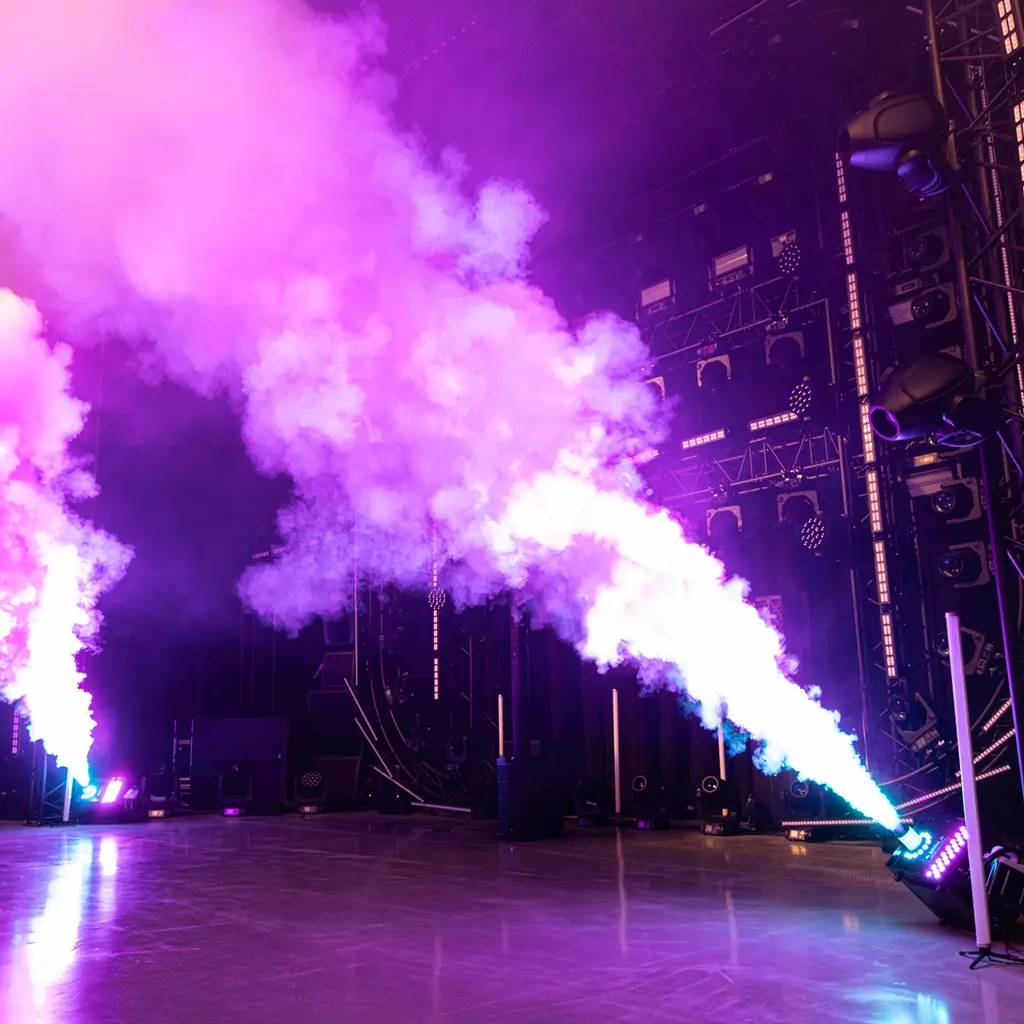 CO2-Nebelmaschine für draußen - Pro Fogjet CO2 IP Evolite - Starker Jet & DMX (IP54)