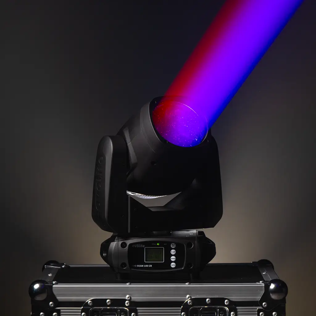 100W Beam-Scheinwerfer - Evo Beam 100 CR Evolite - DMX-Steuerung & mehrfarbige LEDs