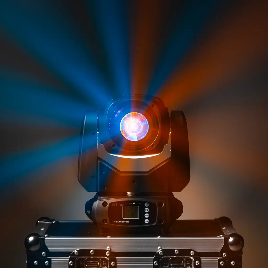 100W Beam-Scheinwerfer - Evo Beam 100 CR Evolite - DMX-Steuerung & mehrfarbige LEDs