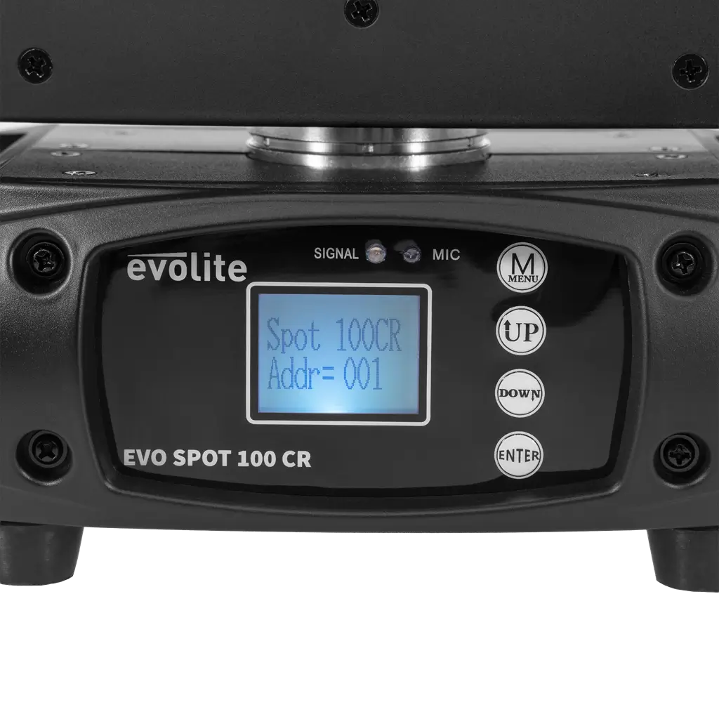 Spot-Scheinwerfer 100 W - Evo Spot 100 CR Evolite - Mehrfarbige LED & DMX-Steuerung