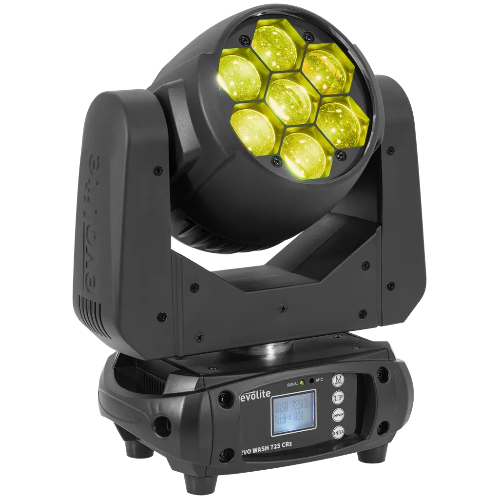 Wash-Scheinwerfer 725 W - Evo Wash 725 CRz Evolite - Mehrfarbige LED & DMX-Steuerung