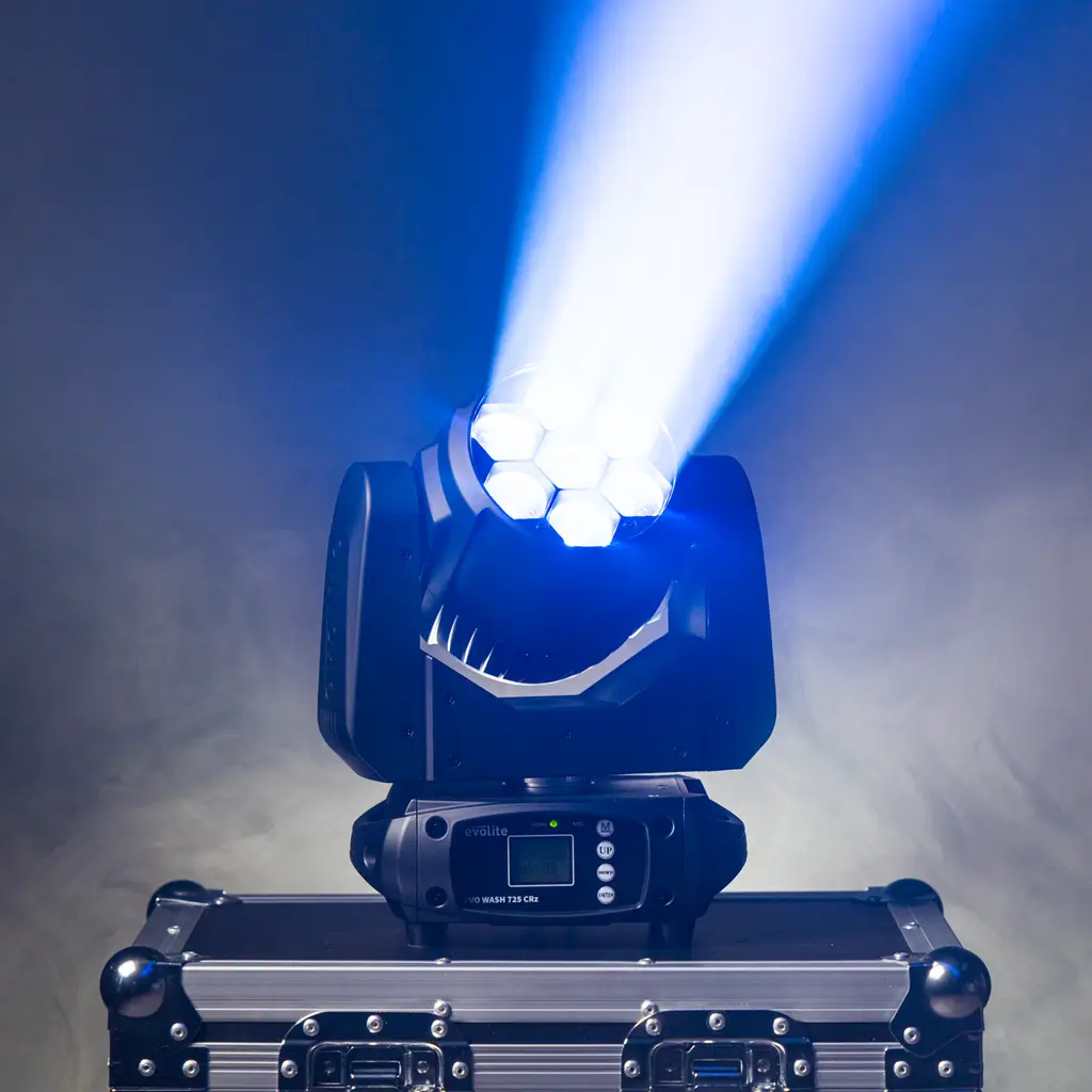 Wash-Scheinwerfer 725 W - Evo Wash 725 CRz Evolite - Mehrfarbige LED & DMX-Steuerung