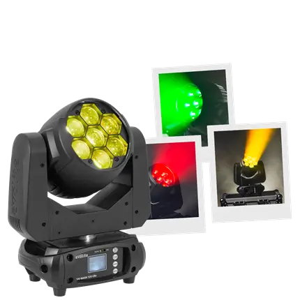 Wash-Scheinwerfer 725 W - Evo Wash 725 CRz Evolite - Mehrfarbige LED & DMX-Steuerung