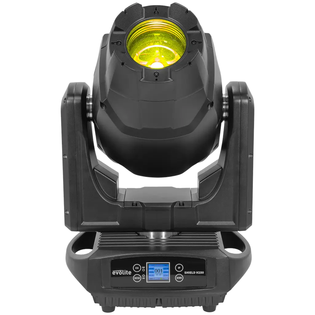 Hybrid-Scheinwerfer 250 W - Shield H250 IP65 Evolite - Innen- und Außeneinsatz - DMX & Gobos