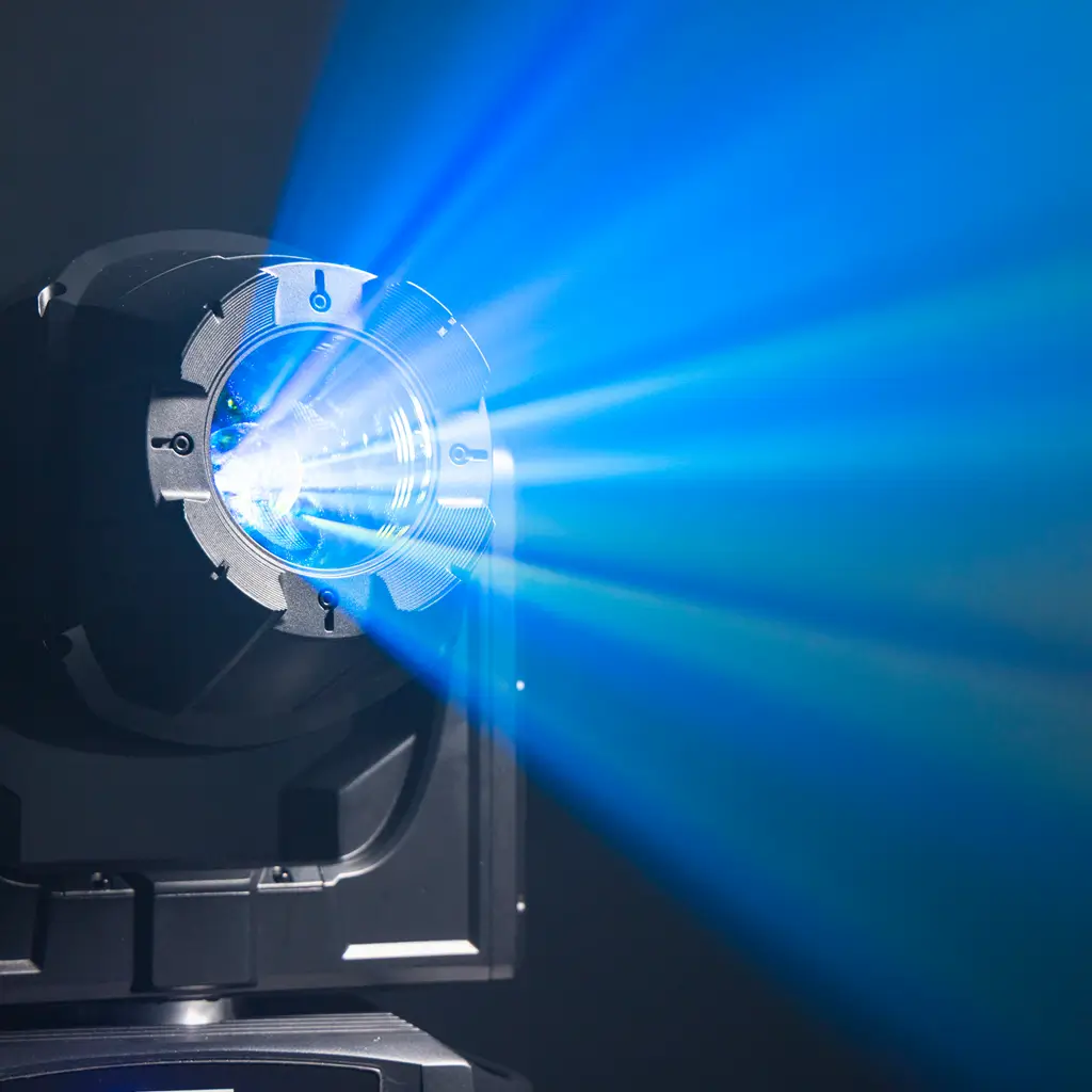 Hybrid-Scheinwerfer 250 W - Shield H250 IP65 Evolite - Innen- und Außeneinsatz - DMX & Gobos