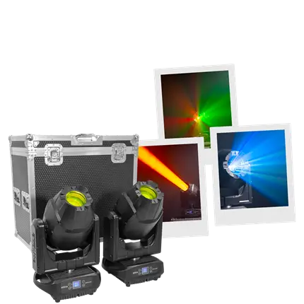 Hybrid-Scheinwerfer 250 W - Shield H250 IP65 Evolite - Innen- und Außeneinsatz - DMX & Gobos