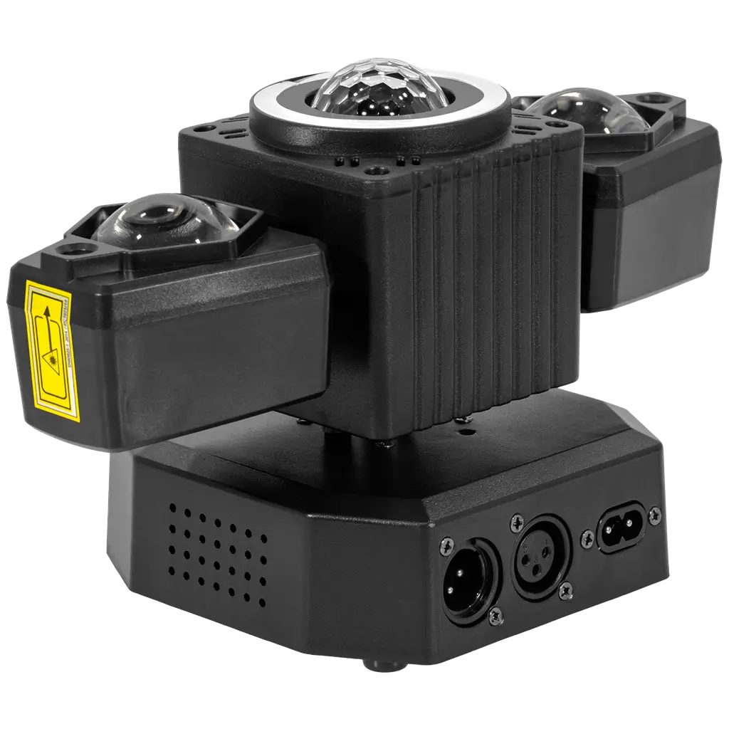 50 W Multifunktionsscheinwerfer - UFO Wing BoomTone DJ - LED + LASER + Stroboskop + Strahlen, DMX-steuerbar