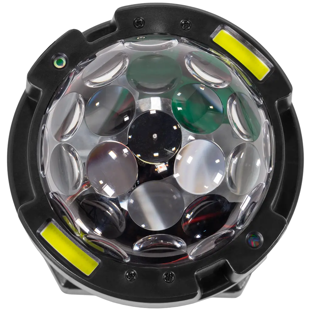 Dreheffektprojektor - Spinner BoomTone DJ - Mehrfarbige LEDs & Stroboskop & DMX-Steuerung