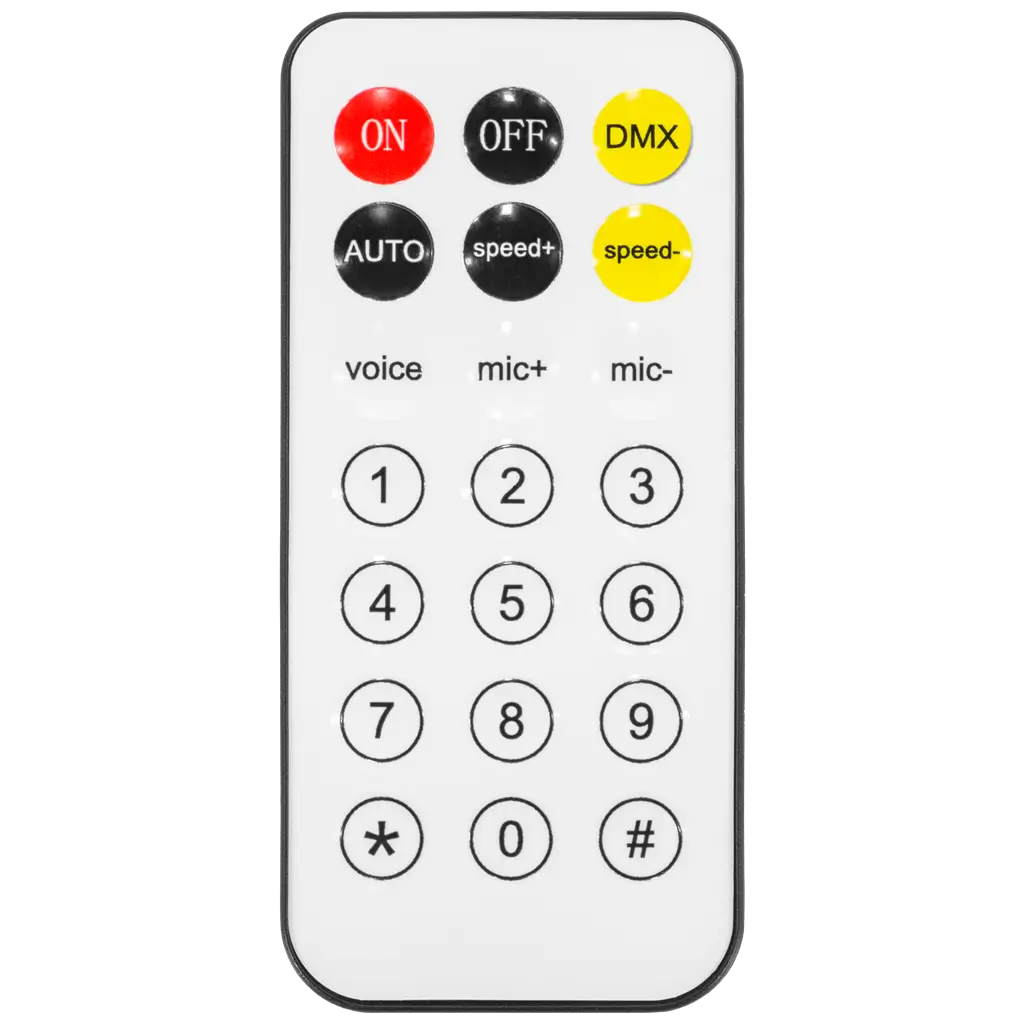 Dreheffektprojektor - Spinner BoomTone DJ - Mehrfarbige LEDs & Stroboskop & DMX-Steuerung