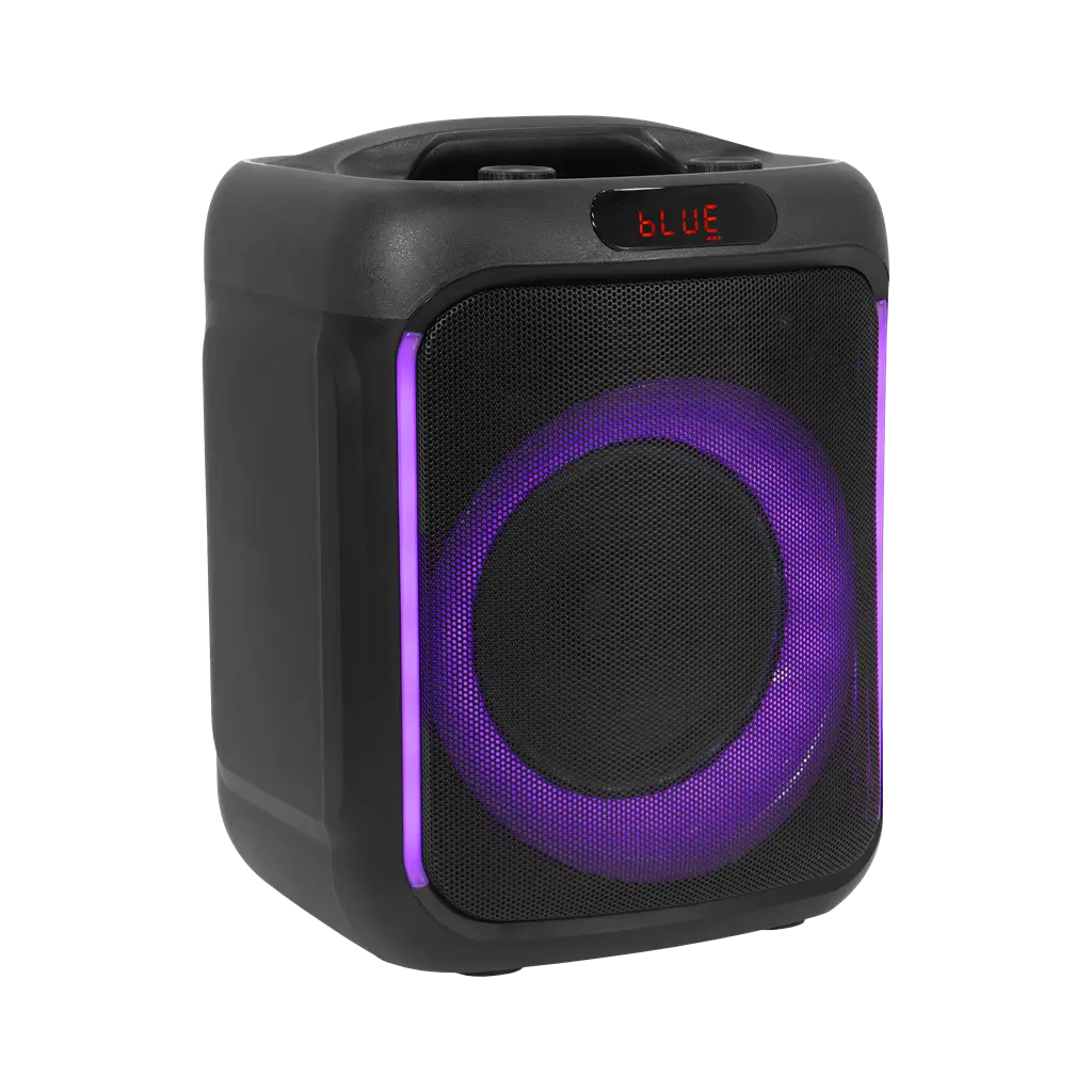 Tragbarer Lautsprecher - Cube 200 BoomTone DJ - Bluetooth 5.0, eingebauter Akku & LED-Beleuchtung