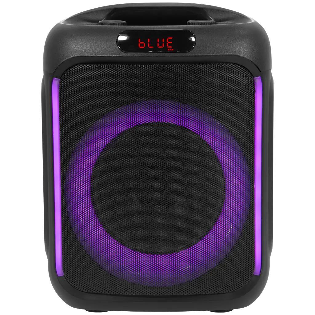 Tragbarer Lautsprecher - Cube 200 BoomTone DJ - Bluetooth 5.0, eingebauter Akku & LED-Beleuchtung