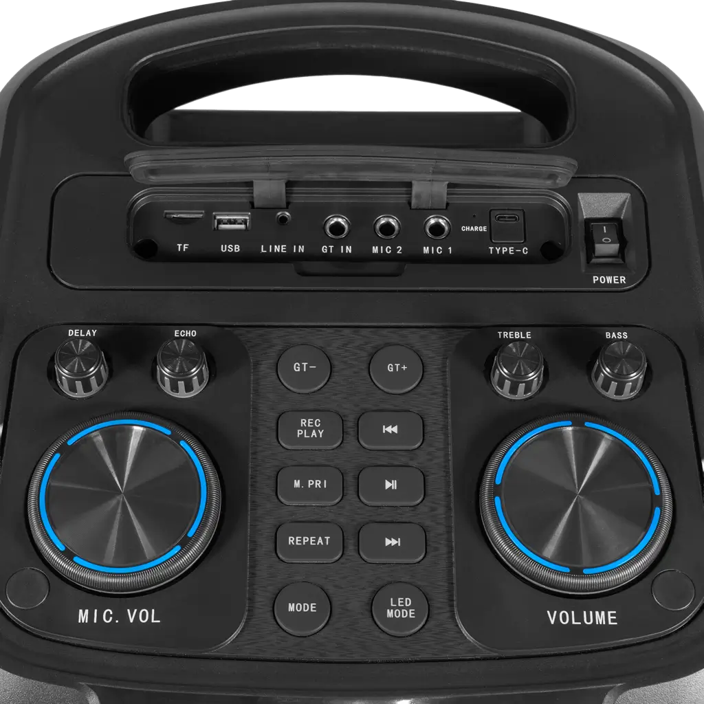 Tragbarer Lautsprecher - Boomaster 900 BoomTone DJ - 900 W, Bluetooth 5.0 & LED-Beleuchtung